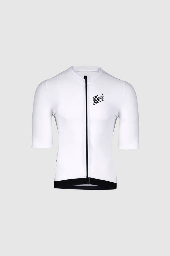 Eat Sleep Cycle Lite Jersey - Bianco